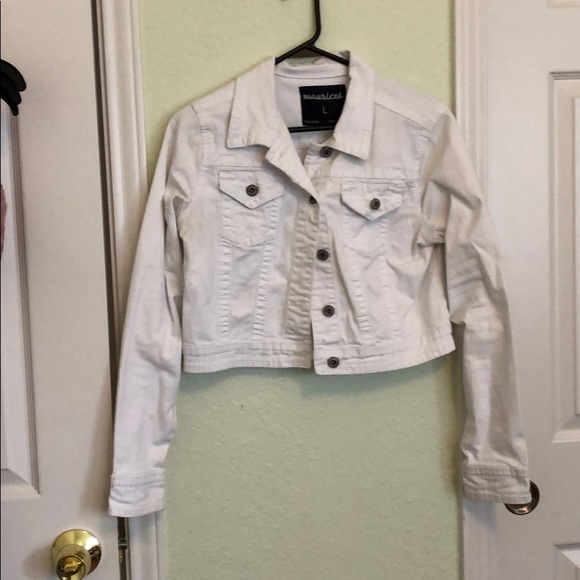 maurices white jean jacket